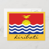 vlag van Kiribati Briefkaart (Voorkant / Achterkant)