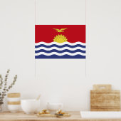 vlag van Kiribati Poster (Keuken)