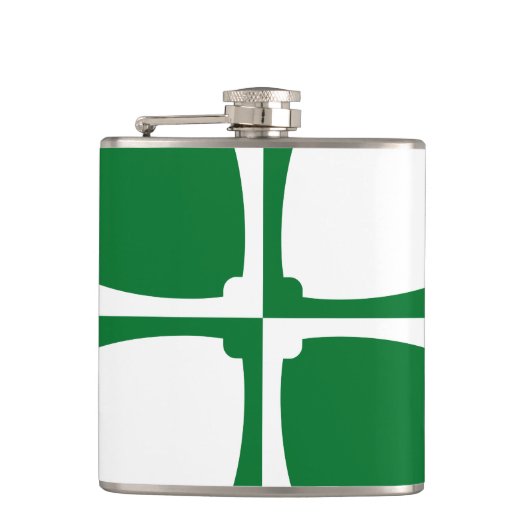 Vlag van Kirkcudbrightshire Hip Flask Heupfles (Voorkant)