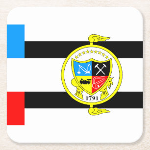 Vlag van Knoxville, Tennessee Vierkante Kartonnen Onderzetter