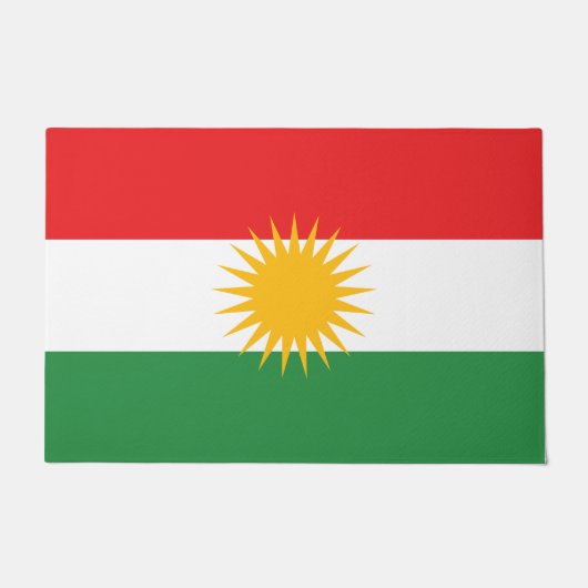 Vlag van Koerdistan Deurmat (Voorkant)