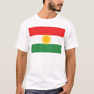 vlag van Koerdistan; Koerden; Koerdisch T-shirt