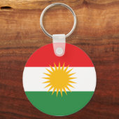 Vlag van Koerdistan Sleutelhanger (Voorkant)