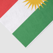 Vlag van Koerdistan Tissuepapier (Detail)