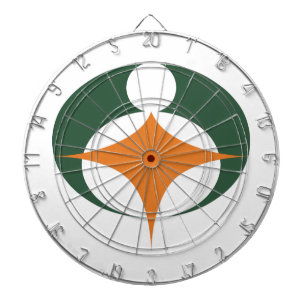 Vlag van Koga, Shiga, Japan Dartbord