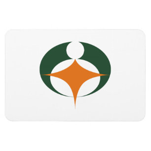 Vlag van Koga, Shiga, Japan Magneet