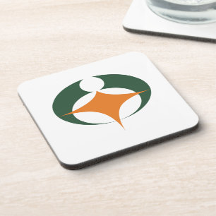 Vlag van Koga, Shiga, Japan Onderzetter