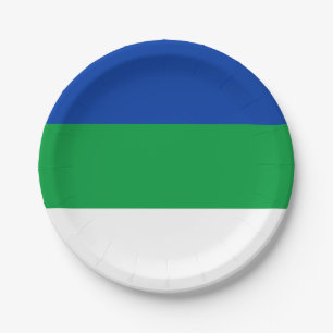 Vlag van Komi Republiek Papieren Bordje