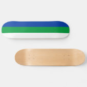Vlag van Komi Republiek Skateboard (Horizontaal)