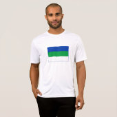 Vlag van Komi Republiek T-shirt (Voorkant volledig)
