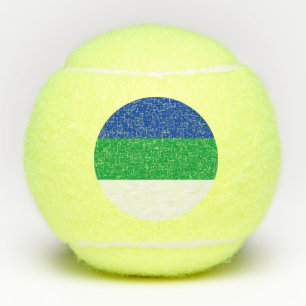 Vlag van Komi Republiek Tennisballen
