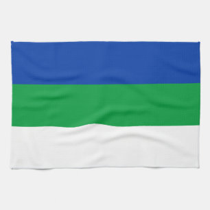 Vlag van Komi Republiek Theedoek