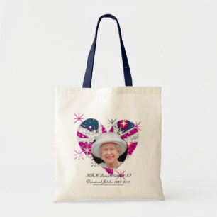 vlag van koningin Elizabeth Diamond Jubilee Tote Bag