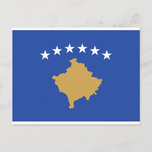 Vlag_van_Kosovo Briefkaart (Voorkant)