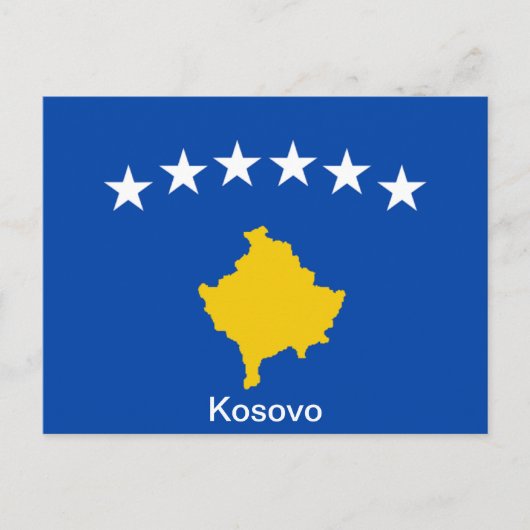 Vlag van Kosovo Briefkaart (Voorkant)