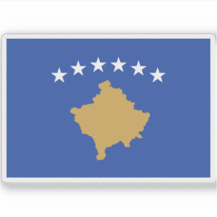 Vlag van Kosovo Sticker