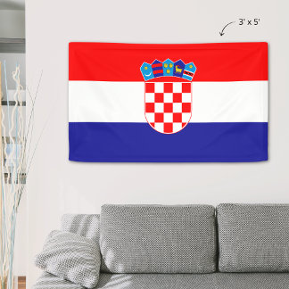 Vlag van Kroatië Banner