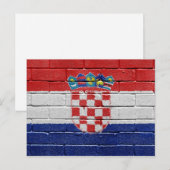 Vlag van Kroatië Briefkaart (Voorkant / Achterkant)