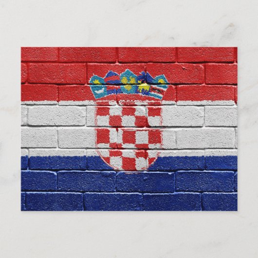 Vlag van Kroatië Briefkaart (Voorkant)