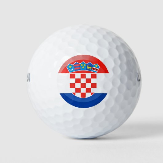 Vlag van Kroatië Golfballen (Voorkant)