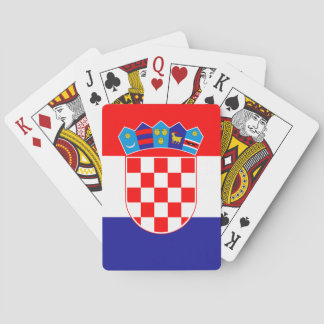 Vlag van Kroatië Pokerkaarten