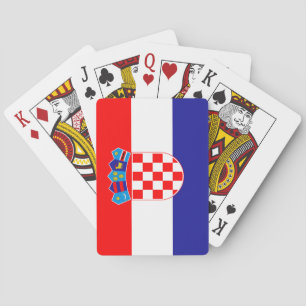 Vlag van Kroatië Pokerkaarten