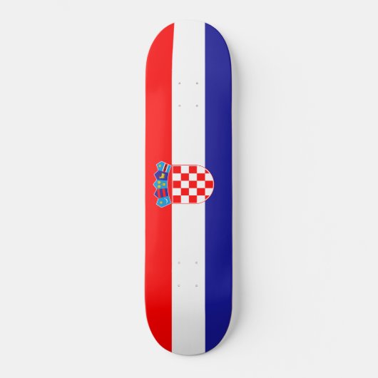 Vlag van Kroatië Skateboard (Voorkant)