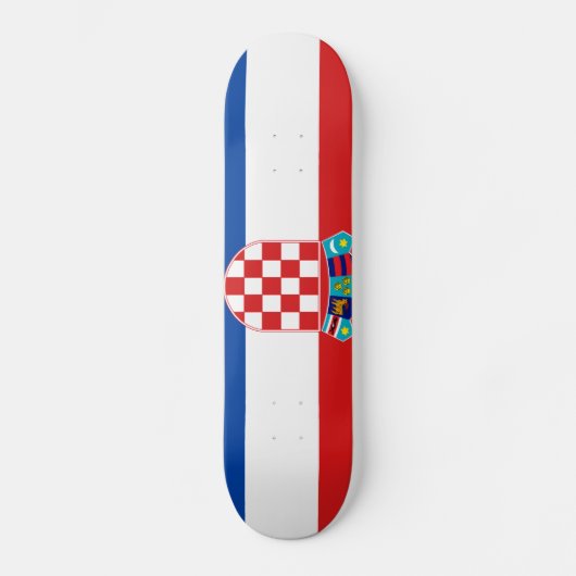 Vlag van Kroatië Skateboard (Voorkant)