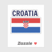 Vlag van Kroatië Sticker (Vel)