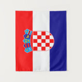 Vlag van Kroatië Wandkleed (Voorkant)