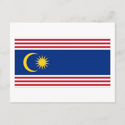 vlag van Kuala Lumpur Briefkaart (Voorkant)