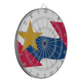 Vlag van Lafayette, Indiana Dartbord (Voorkant Links)