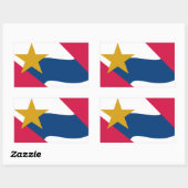 Vlag van Lafayette, Indiana Rechthoekige Sticker (Vel)