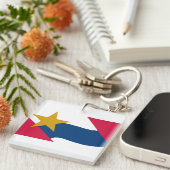 Vlag van Lafayette, Indiana Sleutelhanger (Voorkant Rechts)