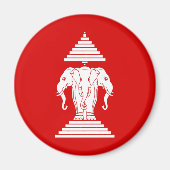 Vlag van Laos (1952-1975) - ທຸງຊາດາ ວລ Magneet (Voorkant)