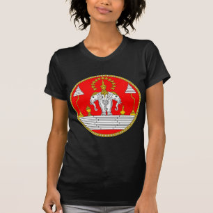VLAG VAN LAOS DRIE HOOFDELEPHANT T-SHIRT