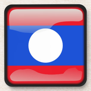 Vlag van Laos Onderzetter