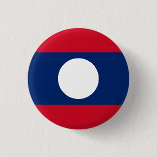 Vlag van Laos Ronde Button 3,2 Cm