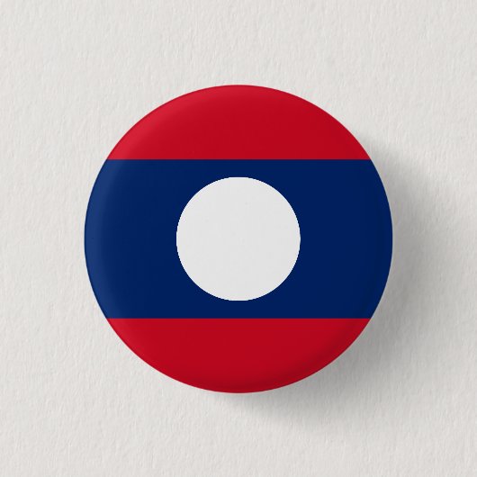 Vlag van Laos Ronde Button 3,2 Cm (Voorkant)