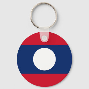 Vlag van Laos Sleutelhanger