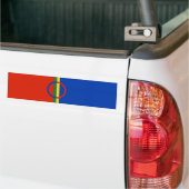 Vlag van Lapland (Kerstmis) (Sami) (Laplander) Bumpersticker (Op Truck)