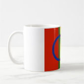 Vlag van Lapland (Kerstmis) (Sami) (Laplander) Koffiemok (Links)