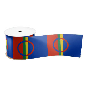 Vlag van Lapland (Kerstmis) (Sami) (Laplander) Lint