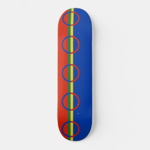 Vlag van Lapland (Kerstmis) (Sami) (Laplander) Skateboard