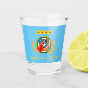 Vlag van Lazio (Italië) Shot Glas