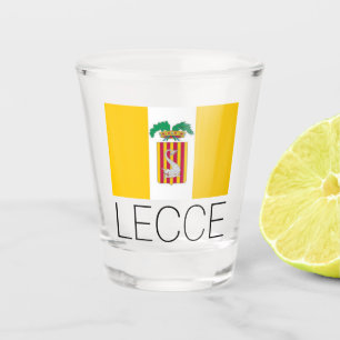 Vlag van Lecce, Apulië (Italië) Shot Glas