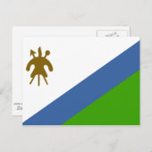 Vlag van Lesotho Briefkaart (Voorkant / Achterkant)