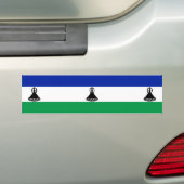 Vlag van Lesotho Bumpersticker (Op auto)