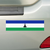 Vlag van Lesotho Bumpersticker (Op auto)