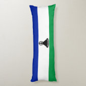 Vlag van Lesotho Lichaamskussen (Achterkant (Verticaal))